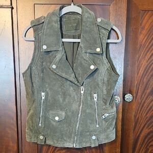 Blank NYC Green Leather Vest
